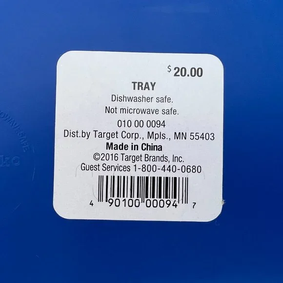 MARIMEKKO for Target NEW Melamine Tray Large Rectangular Blue/Black/White RARE - Picture 5 of 6